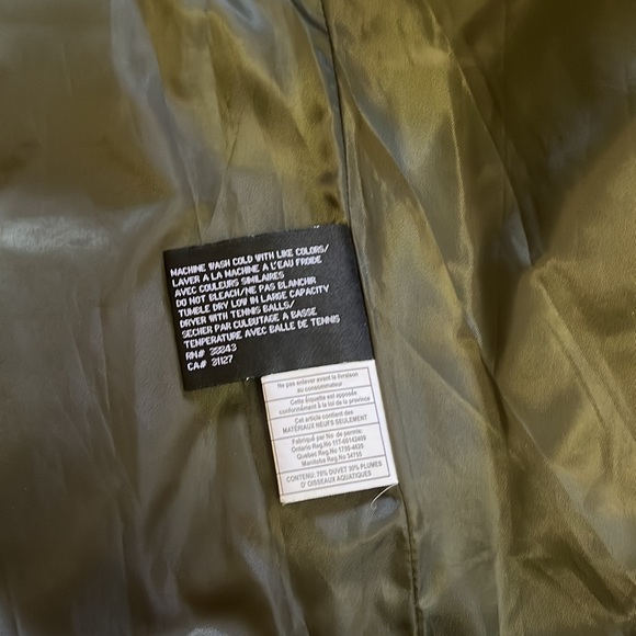 DKNY Army Green Long Winter Coat - Picture 8 of 10